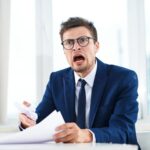 Executive angry about test results