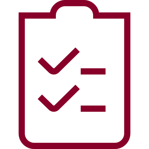 Completed application form icon