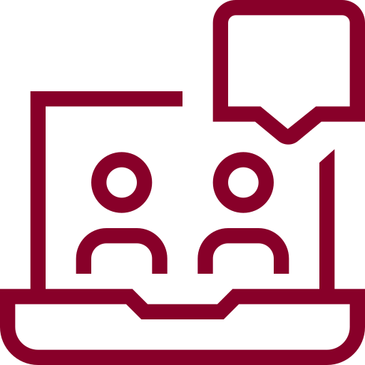 Videoconference consult meeting icon